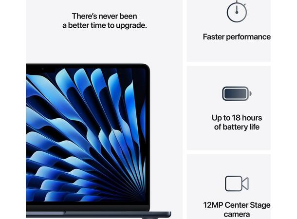 MacBook Air 13" (2025) 512GB Sort Apple 10-core M4 CPU, 24GB 