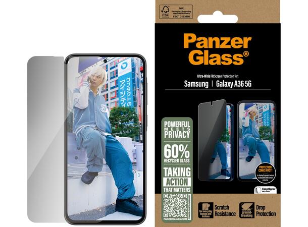 PanzerGlass A56/A36/S24FE Privacy 