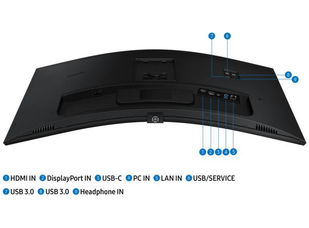 Samsung 34" curved skjerm ViewFinity S6 3440x1440 VA, 100hz, 5ms, 3000:1, HDR10, 