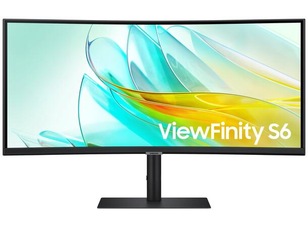 Samsung 34" curved skjerm ViewFinity S6 3440x1440 VA, 100hz, 5ms, 3000:1, HDR10, 
