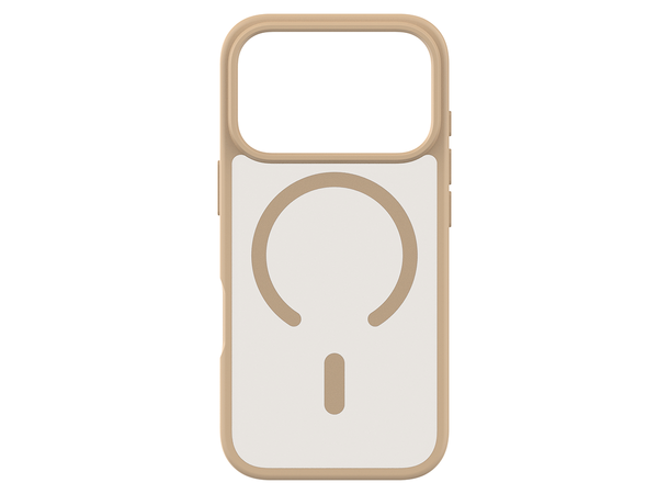 KEY Frosted Case IP18/17 Pro Beige MagSafe 