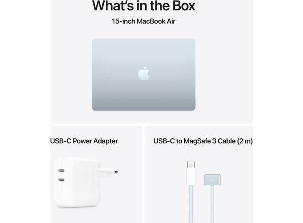 MacBook Air 15" (2025) 512GB Blå Apple 10-core M4 CPU, 24GB, 512GB 