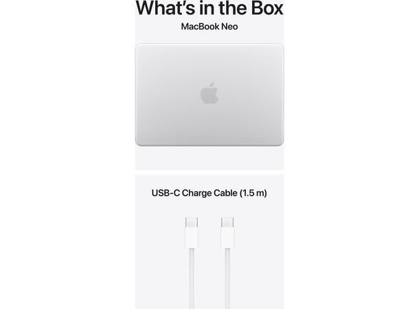 MacBook Neo 13" A18 Pro (2026) 512GB A18 Pro Chip 6-kjerners CPU, 8GB, 512GB 