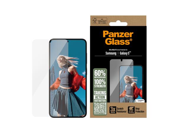 PanzerGlass S25 Skjermbeskytter Ultra-Wide Fit, 3x bedre motstand mot ri 