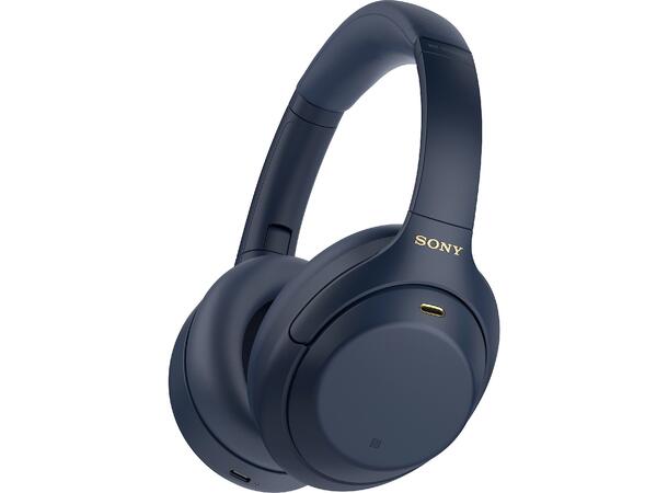 Sony WH-1000XM4 Trådløse Hodetelefoner Blå 