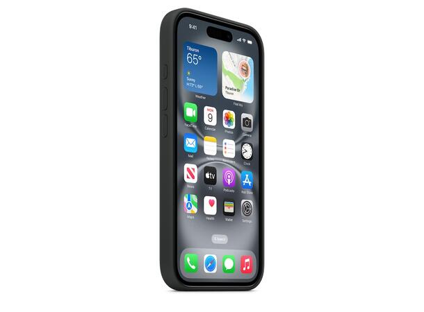 Apple iPhone 16 Silicone Cover Black MagSafe 