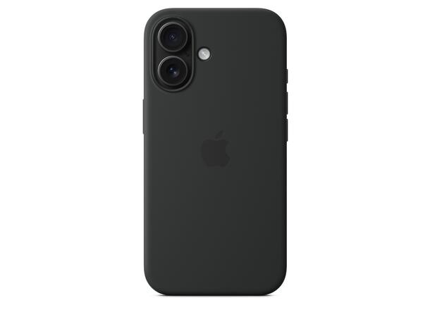 Apple iPhone 16 Silikondeksel Sort MagSafe 