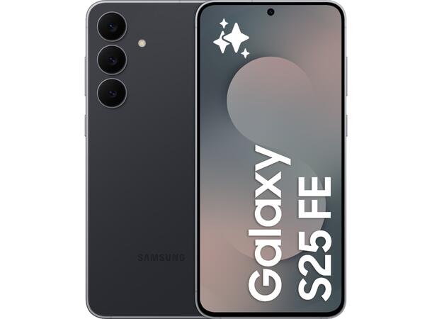 Galaxy S25 FE 128GB Sort OBS! Leveres uten vegglader 