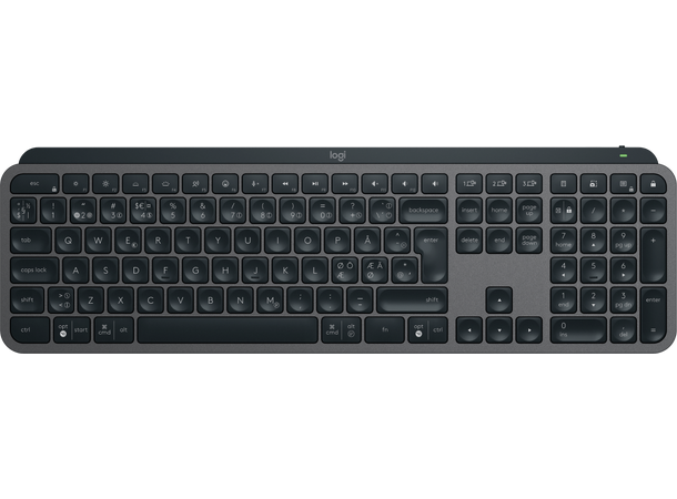 Logitech MX Keys S Trådløs Dansk, Finsk, Norsk, Svensk 