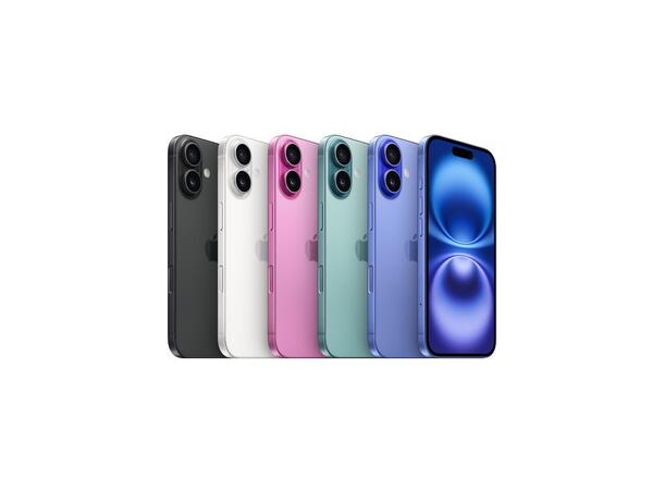 iPhone 16 Plus 128GB Sort OBS! Leveres uten vegglader 