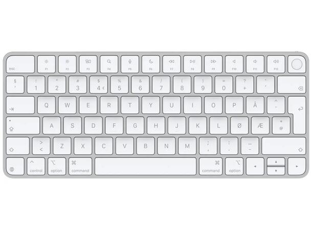 Apple Magic Keyboard Touch ID Hvit For Mac-modeller med Apple-chip, Norsk, 