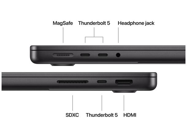 MacBook Pro 14 M5 Max (2026) 2TB Sort 36GB RAM 
