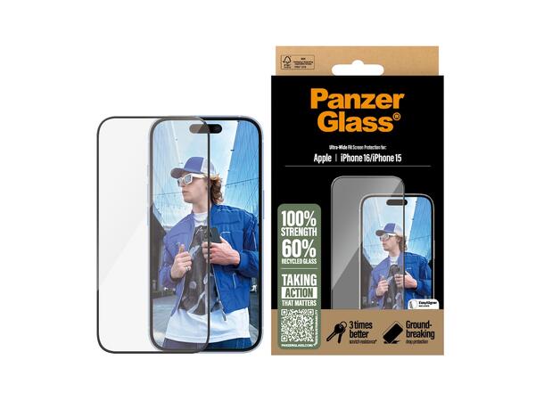 PanzerGlass Screen Protector iPhone 16 