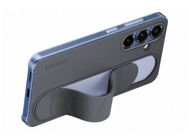 Samsung Galaxy S25 Standing Grip Sort Mykt og behagelig grep, med stativfunksj 