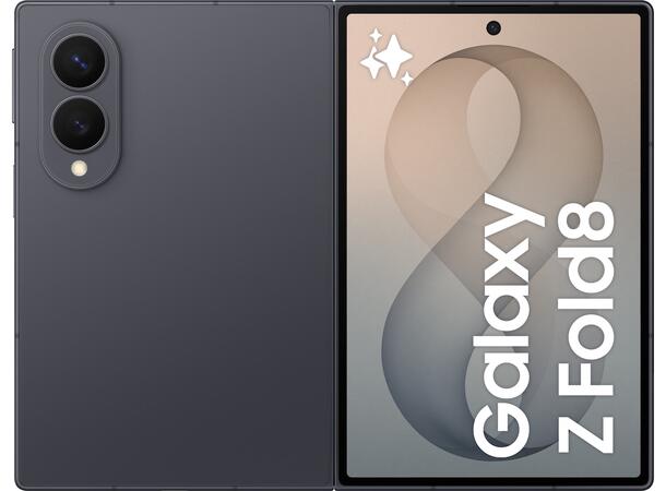 Samsung Z Fold8 256GB Sort OBS! Leveres uten vegglader 