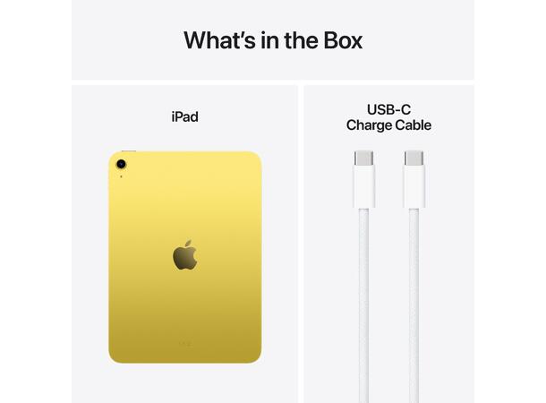 iPad 11" (2025) 128GB WiFi Gul 11. gen, 11" Liquid Retina-skjerm (2360x 