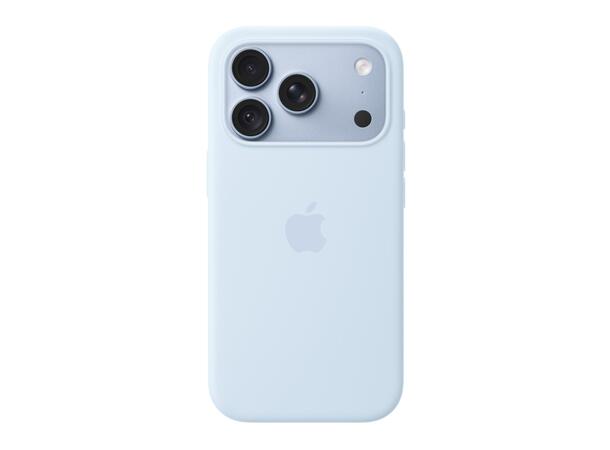 Apple IP18 Pro Silicone Case Lys Blå Magsafe 