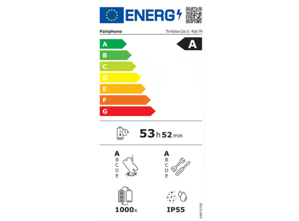 Fairphone 6 256GB Black 