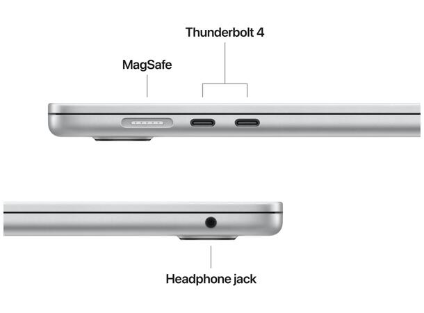 MacBook Air 15" M5 (2026) 512GB Sølv 16GB RAM 