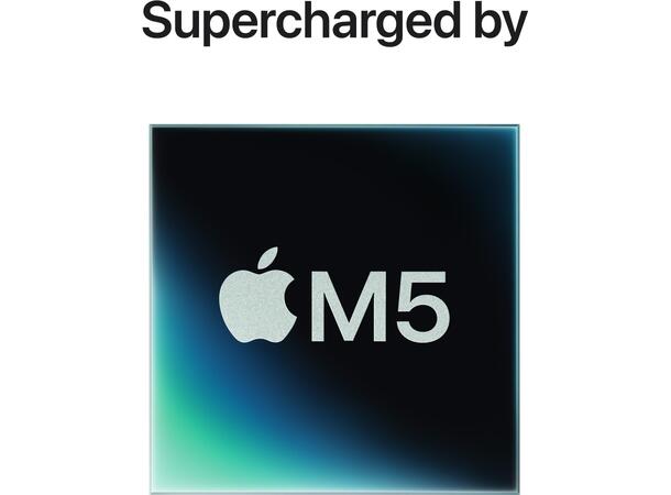 Macbook Pro 14 M5 (2025) 1TB Sølv Apple 10-core M5 CPU, 24GB RAM, 1TB SSD, 