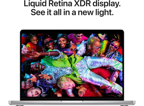 Macbook Pro 14 M5 (2025) 1TB Sølv Apple 10-core M5 CPU, 24GB RAM, 1TB SSD, 