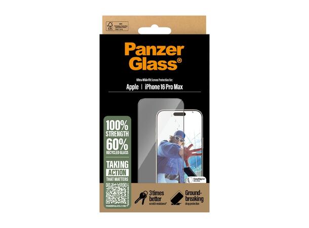 PanzerGlass UWF 16Pro M Skjermbeskytter iPhone 16 Pro Max 