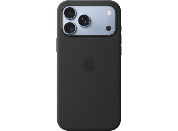 Apple IP 18 Pro Max Silicone Case Black Magsafe 