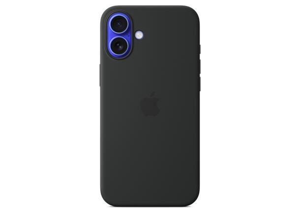 Apple iPhone 16 Plus Silikondeksel Sort MagSafe 