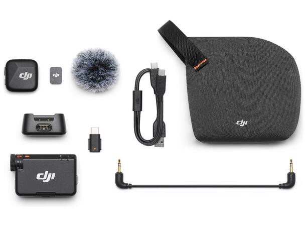 DJI Mic Mini (1 TX + 1 RX) Liten, ultralett, diskret, høykvalitets 