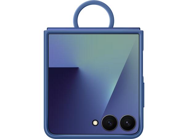 Galaxy Z Flip7 Ring Silikondekse Blå 