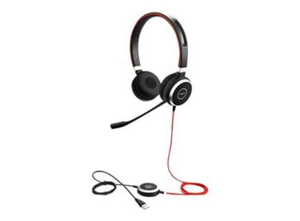 Jabra Evolve 40 MS Stereo, 3,5mm og USB For MS Lync 