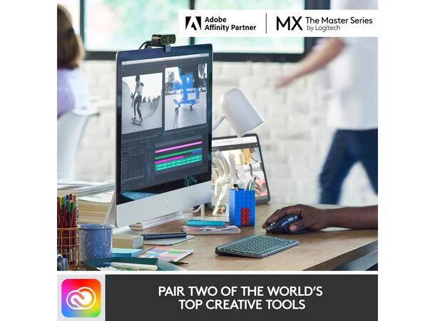 Logitech MX Keys Mini for Business Grå Logi Bolt USB-mottaker, bluetooth, 10m r 