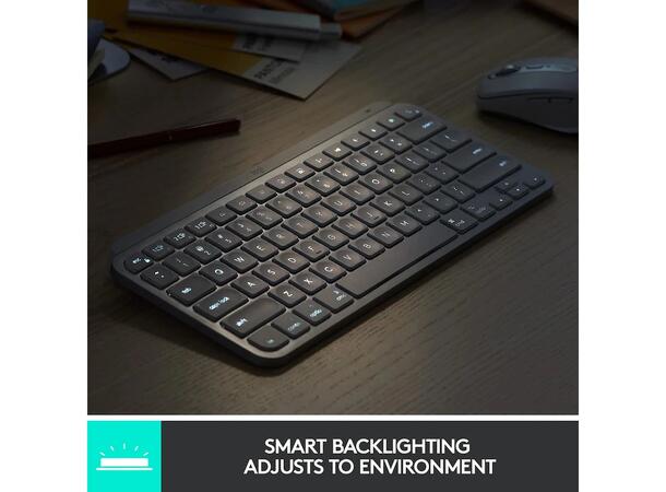 Logitech MX Keys Mini for Business Logi Bolt USB-mottaker, bluetooth, 10m r 