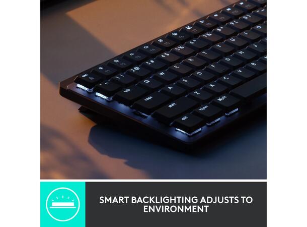 Logitech MX Mechanical Mini Minimalist T Bluetooth, USB, trådløs, tactile knapper 