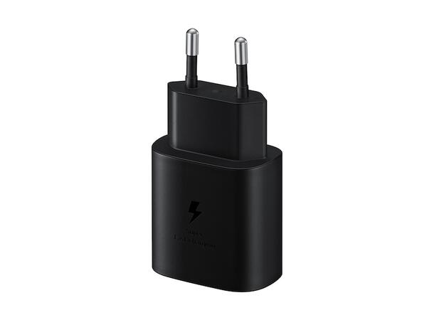 Samsung Reiselader 220V USB-C til USB-C, 25W, sort u/kabel 