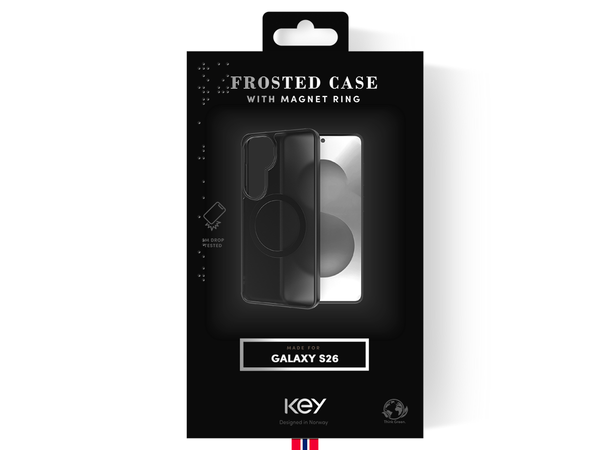 KEY Frosted Case SAM S26 MagSafe Black 