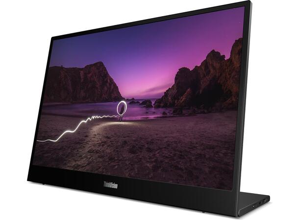 Lenovo 16" portabel skjerm ThinkVision M 1920x1200 IPS, 6 ms, 1500:1, USB-C 