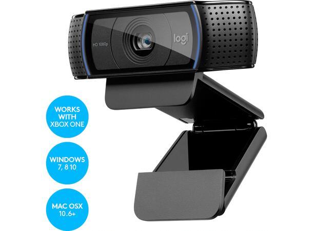 Logitech C920e HD webkamera sort 