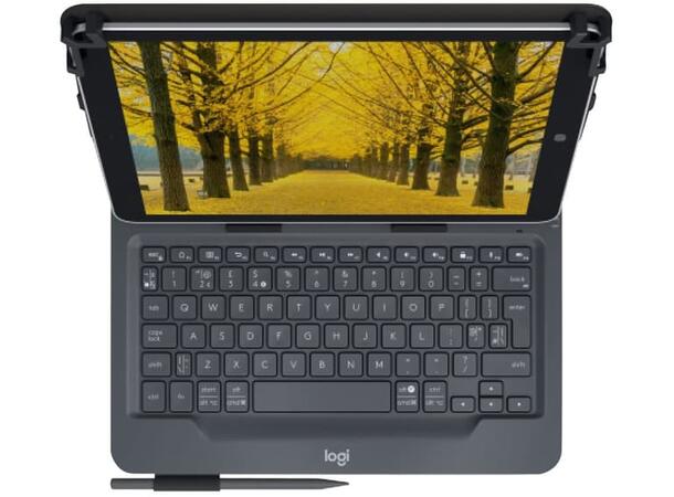 Logitech Universal Folio Tastatur Nordisk Sort 