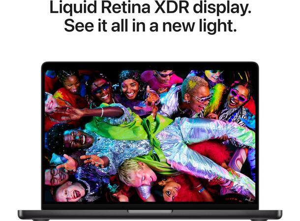 Macbook Pro 14 M5 (2025) 512GB Sort Apple 10-core M5 CPU, 16GB RAM, 512GB SS 