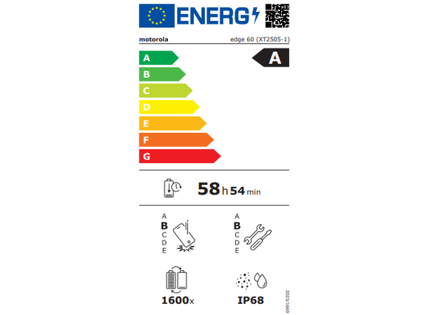 Motorola Edge 60 512GB Grønn Smarttelefon, 6,67" pOLED-skjerm, 50+50+ 