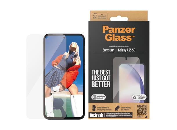 Panzerglass  A55 5G UWF PanzerGlass - Skjermbeskyttelse for A55 