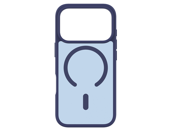 KEY Frosted Case IP17 Pro Blå MagSafe 