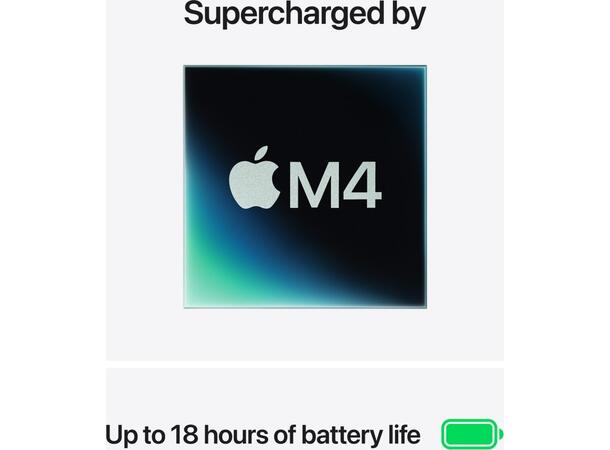 MacBook Air 13" (2025) 512GB Blå Apple 10-core M4 CPU, 16GB 