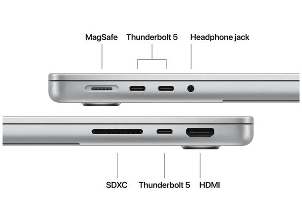 MacBook Pro 14 M5 Max (2026) 2TB Sølv 36GB RAM 