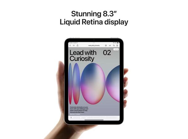 iPad mini (2024) 128GB 5G Grå A17 Pro-chip, 8,3" Liquid Retina-skjerm 