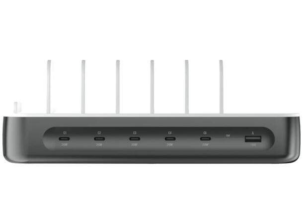 4smarts Team 100W Ladestasjon 5xUSB-C, 1xUSB-A 18W 