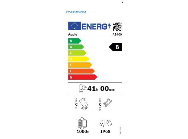 Apple iPhone 16e 128GB Sort OBS! Leveres uten vegglader 