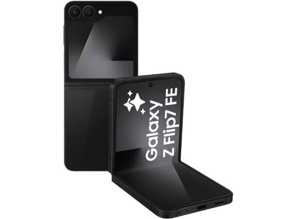 Galaxy Z Flip7 FE 128GB Sort OBS! Leveres uten vegglader 