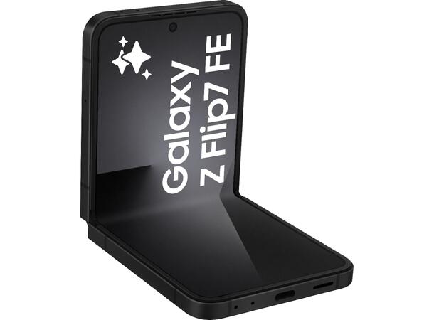 Galaxy Z Flip7 FE 128GB Sort OBS! Leveres uten vegglader 